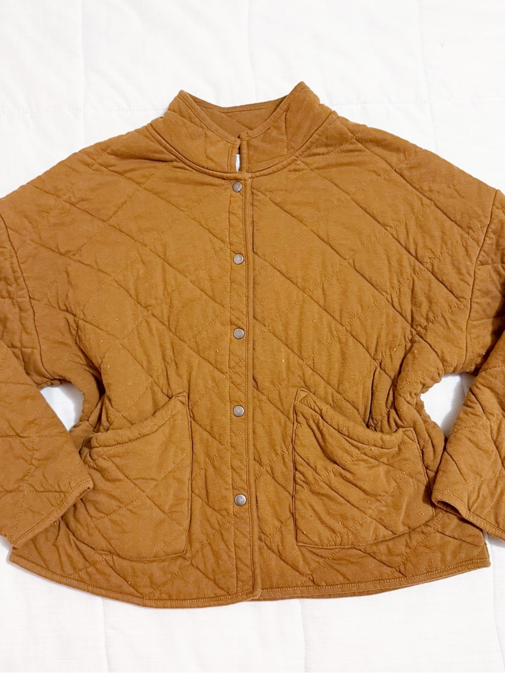 Time & Tru brown quilted jacket